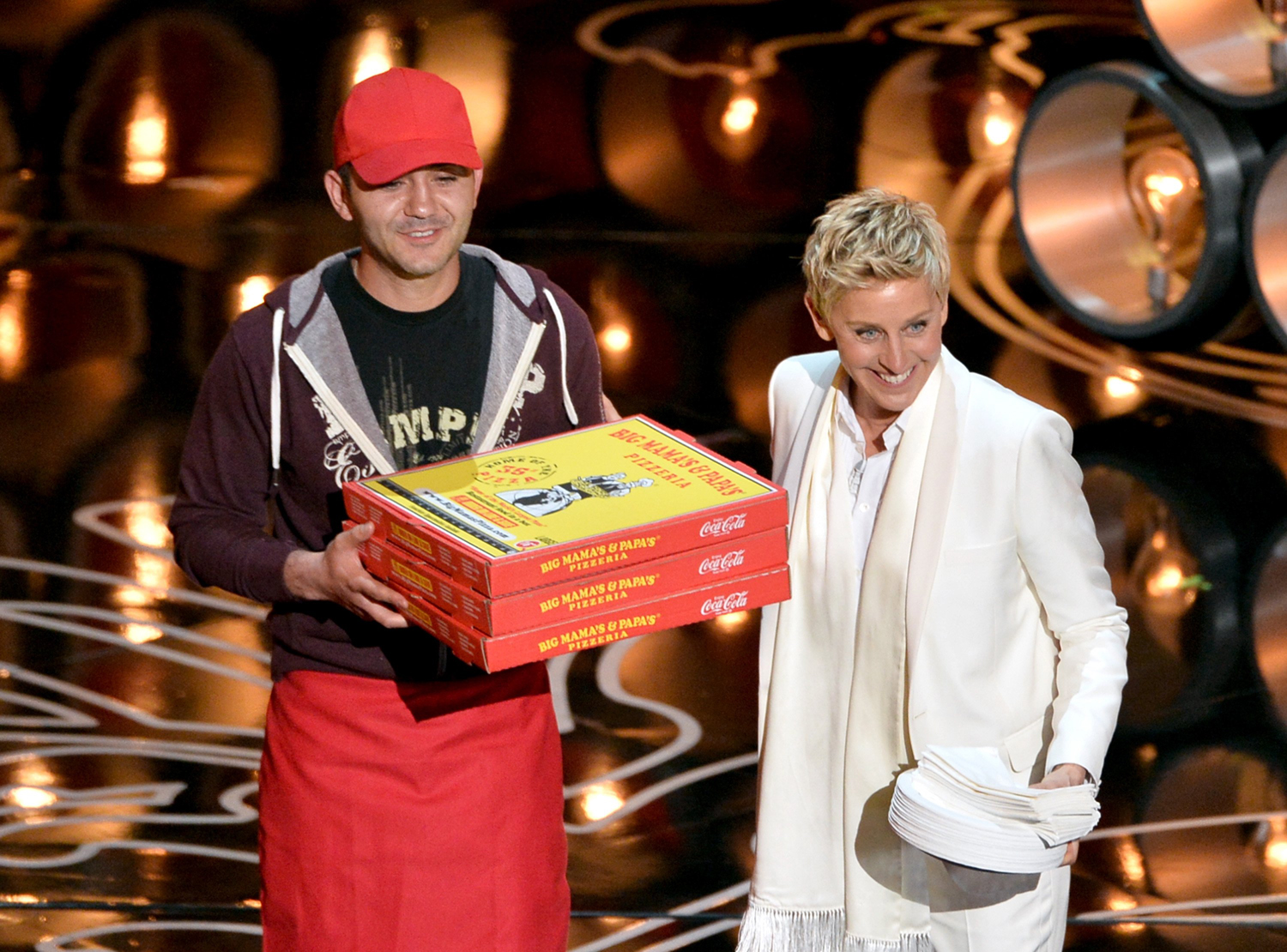 Ellen DeGeneres’ 2014 Oscars Pizza Fundraiser Sparks Conspiracy Theories