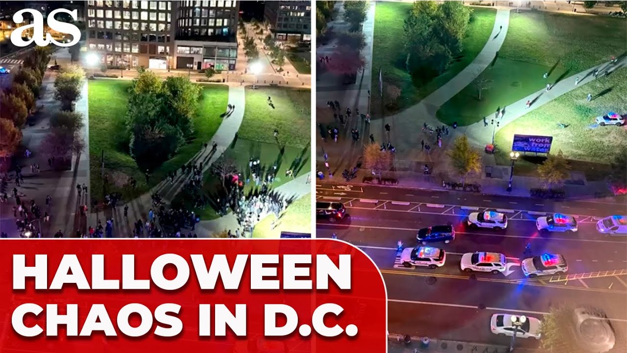 Halloween Chaos: D.C. Youths Clash with National Guard in Navy Yard