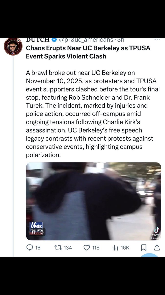 Violence Erupts Outside TPUSA Event at UC Berkeley Amid Tensions