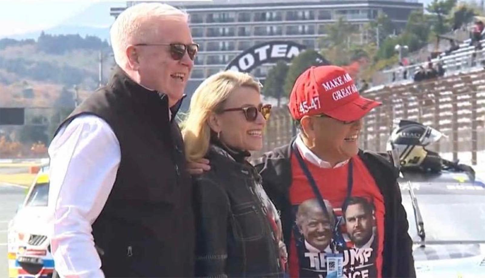Toyota CEO Akio Toyoda Wears MAGA Gear at NASCAR Event in Japan