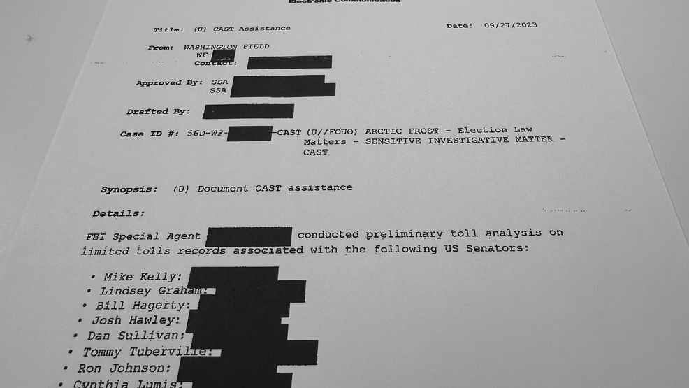 Senate Bill Allows GOP Senators to Sue Over Alleged FBI Surveillance in ‘Arctic Frost’ Scandal