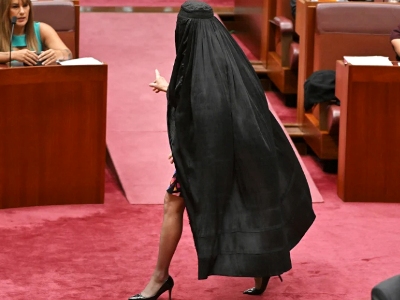 The Senator Who Wore a Burqa in Parliament Chamber Gets Suspended for Her Protest