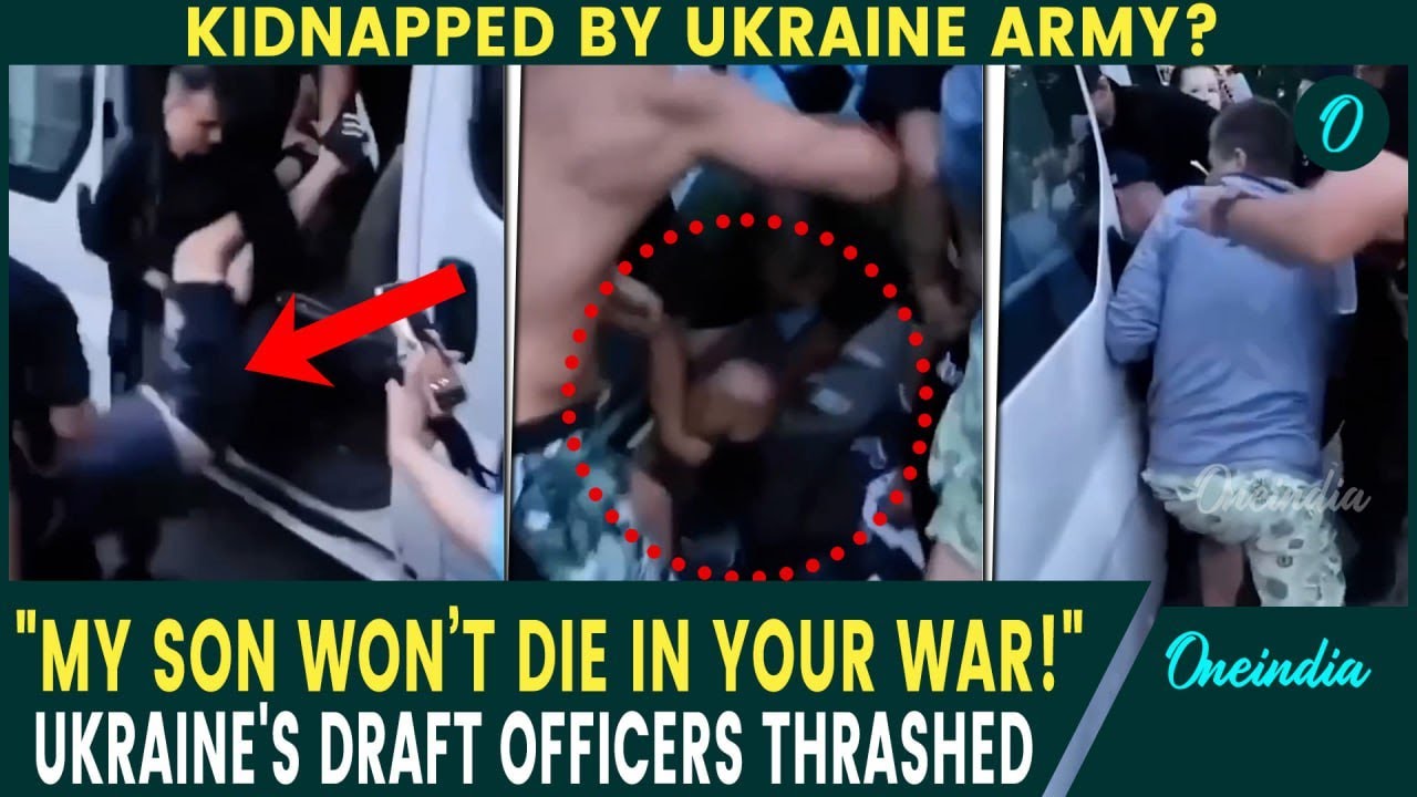 Ukrainian Conscription Officer Pepper-Sprays Mother and Child During Recruitment Raid in Rovno