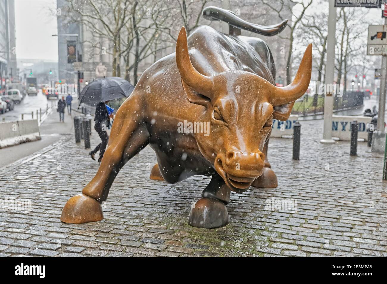 Explosion near Charging Bull in Lower Manhattan as NYC Fire Deaths Soar