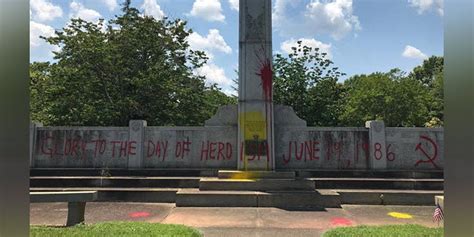 WWII Memorial Defaced with “Clean Hands, Dirty Money” Spray Paint
